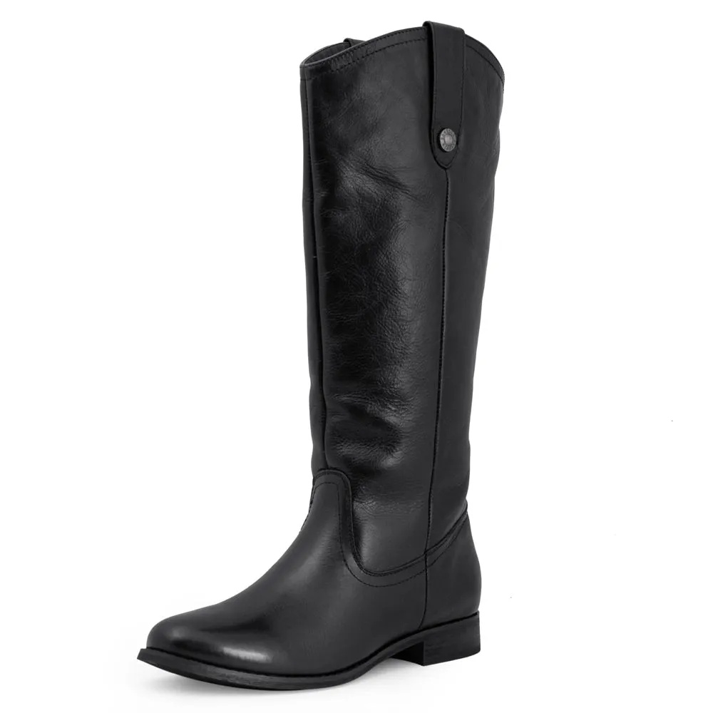 Womens Black Knee High Boots