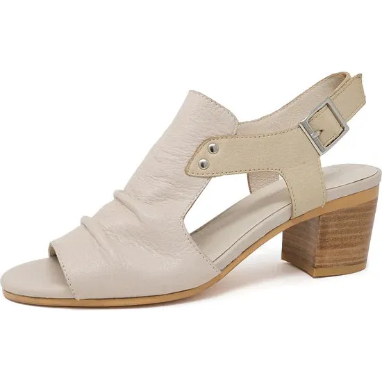 WOMEN'S DJANGO & JULIETTE BALLARAT HEEL | VANILLA / CAMEL LEATHER