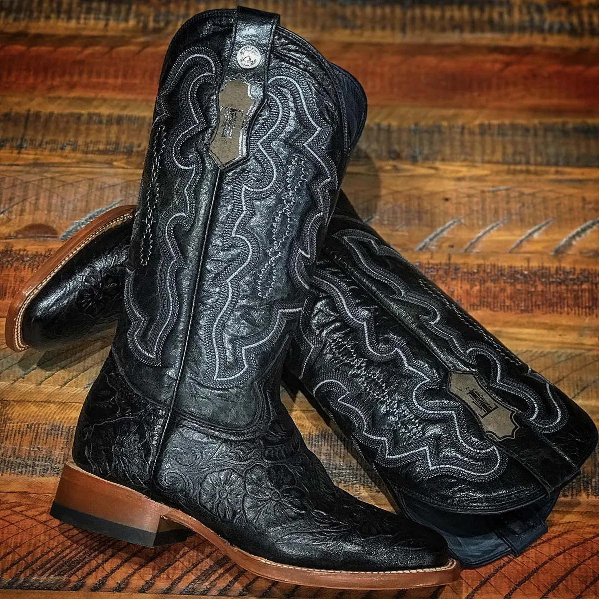 Women's Hand Tooled Boots - Print