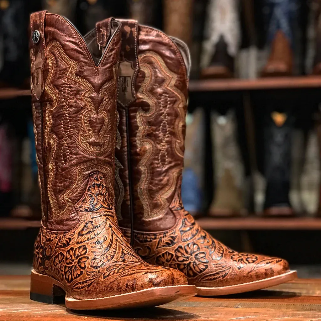 Women's Hand Tooled Boots - Print