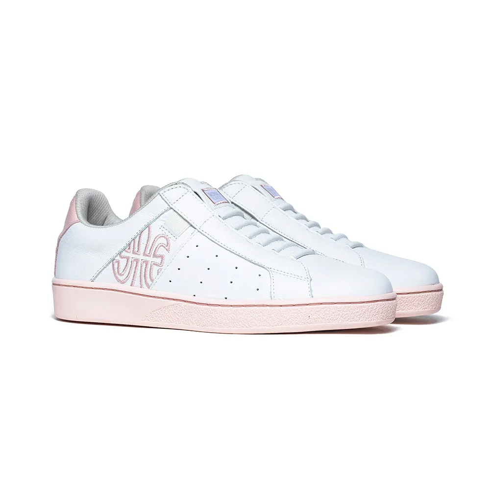 Women's Icon Genesis White Pink Leather Sneakers 91901-010