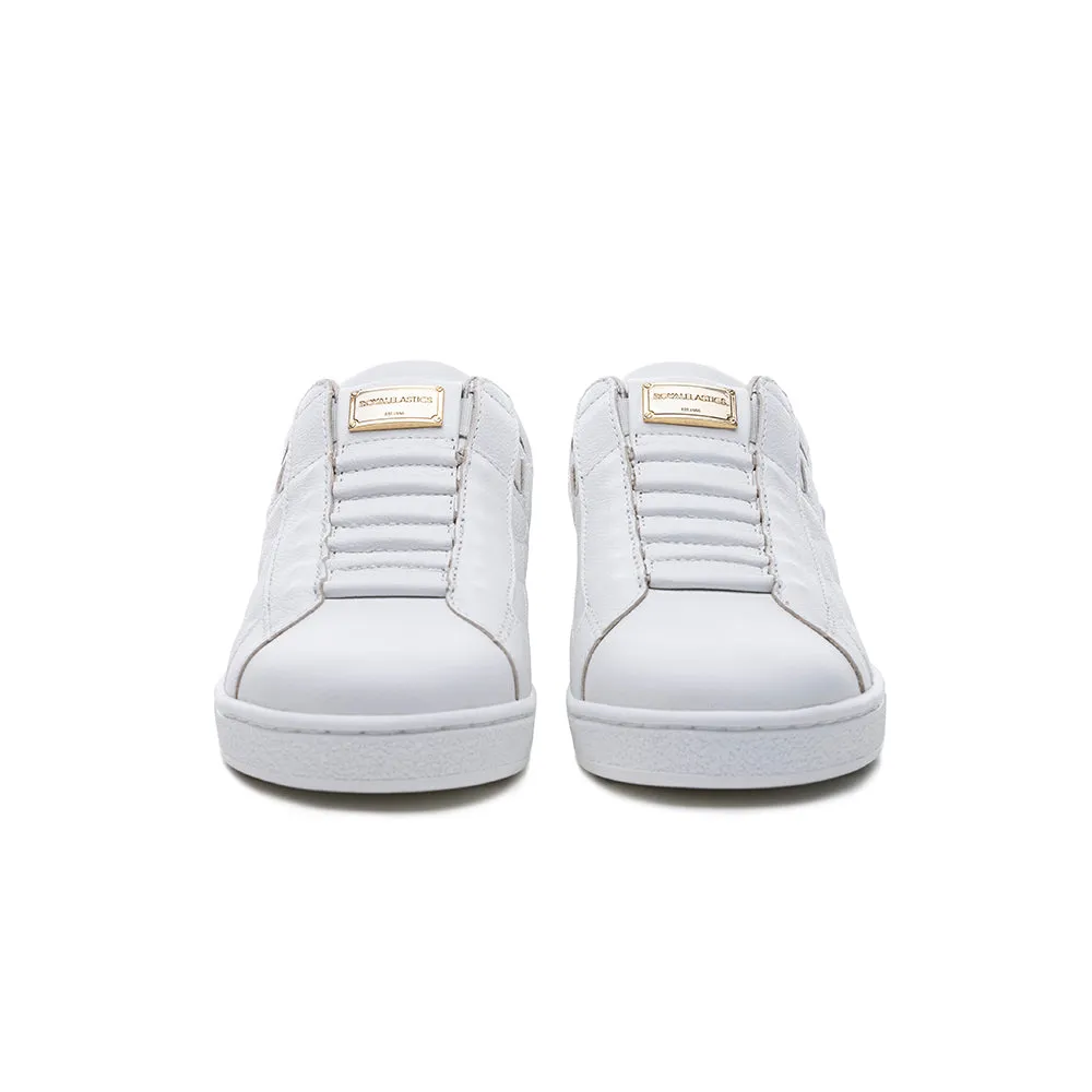 Women's Icon Lux White Beige Leather Sneakers 92523-000