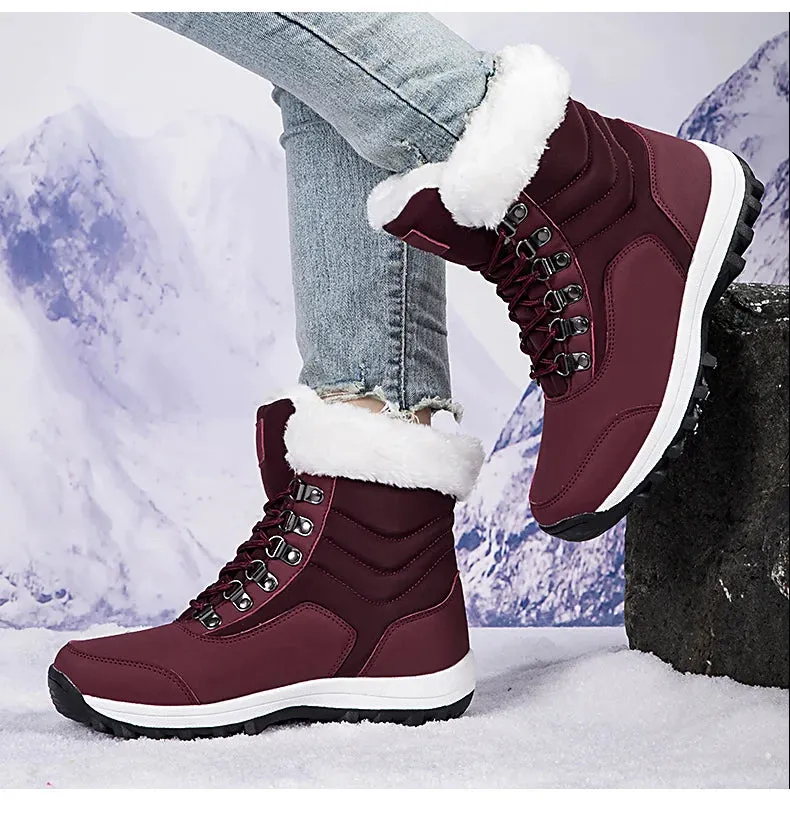 Women’s Outdoor Snow Boots | Warm, Waterproof Sneakers with Thick Sole