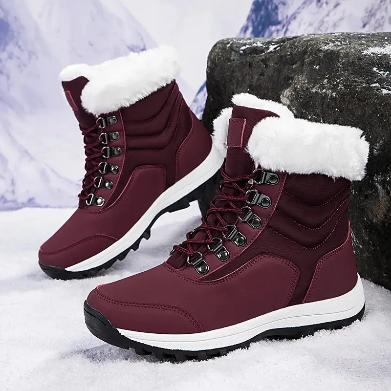 Women’s Outdoor Snow Boots | Warm, Waterproof Sneakers with Thick Sole