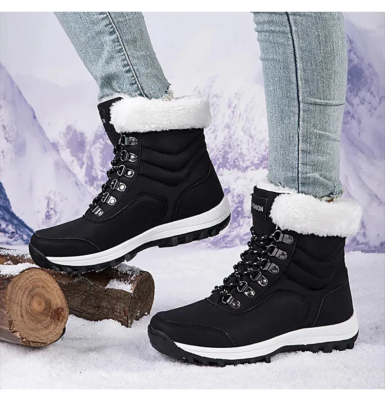 Women’s Outdoor Snow Boots | Warm, Waterproof Sneakers with Thick Sole