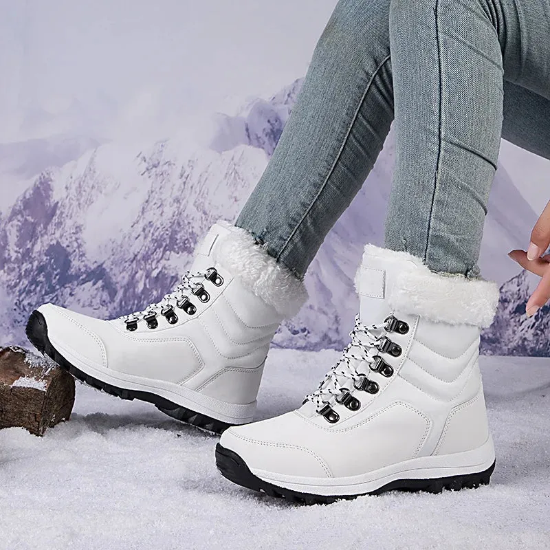 Women’s Outdoor Snow Boots | Warm, Waterproof Sneakers with Thick Sole