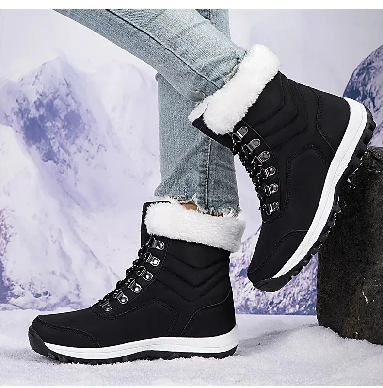 Women’s Outdoor Snow Boots | Warm, Waterproof Sneakers with Thick Sole