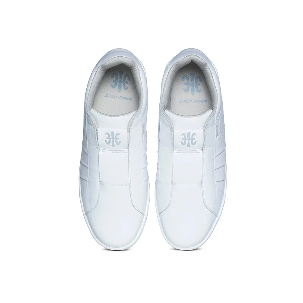 Women's Prince Albert White Leather Sneakers 91401-000