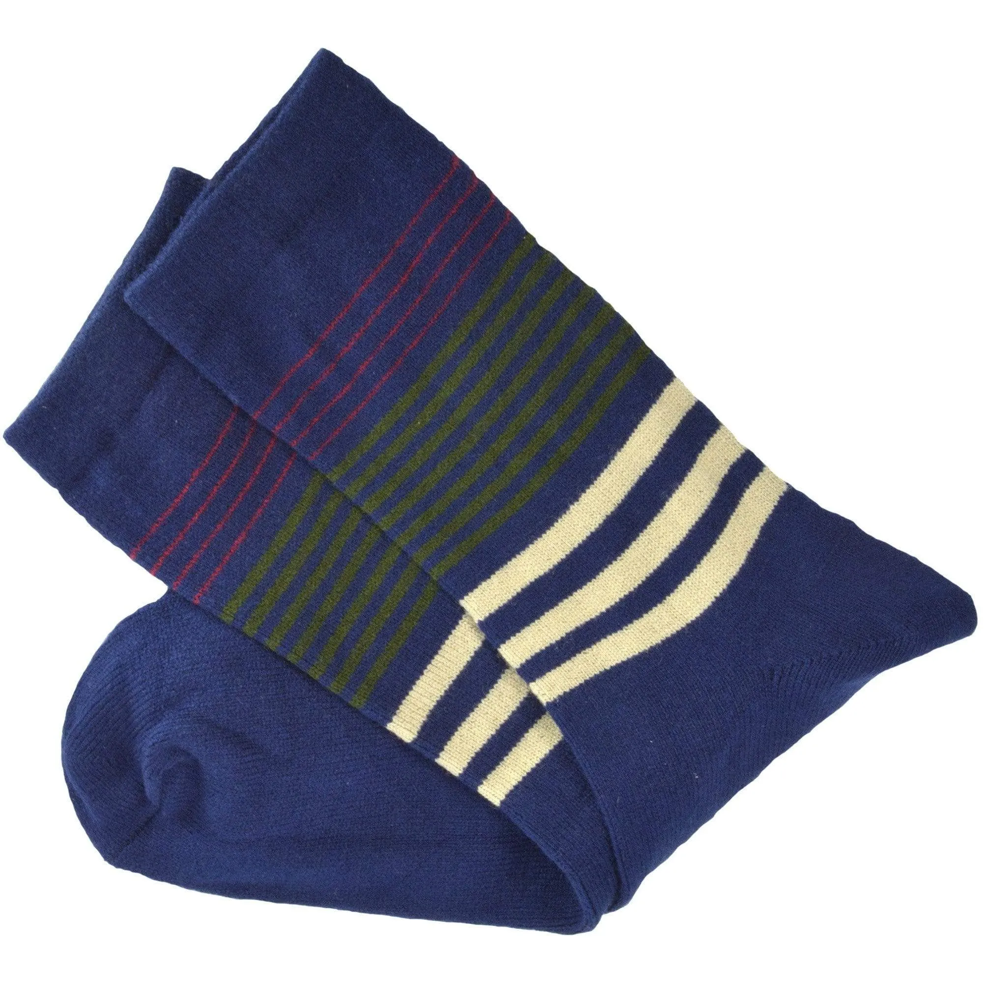 Women's Striped Crew Socks, Heavyweight Colorful Legwear