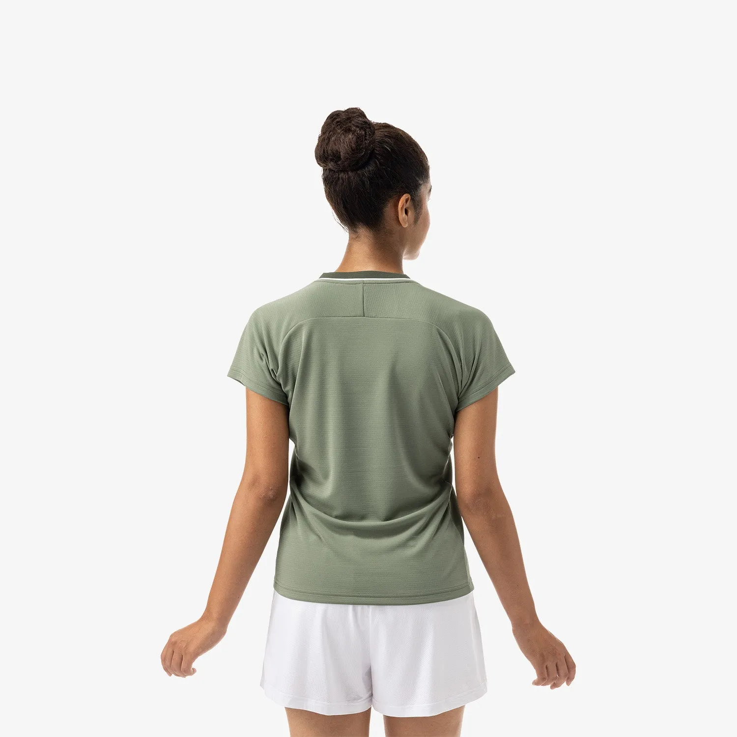 Yonex Women's Crew Neck Tournament Shirt 20769LOL (Light Olive)