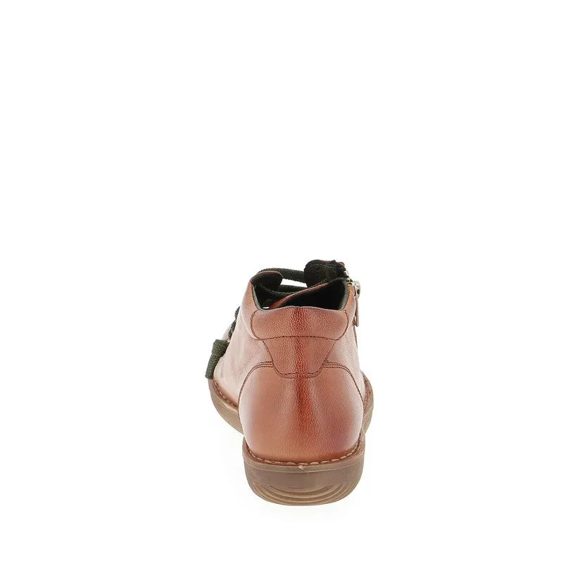 Zeta Madge Tan Lace Up Bootie