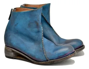 Zip back boot  |  cobalt blue yak