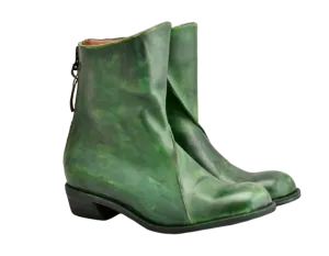 zip back boot | Pine green | Calf